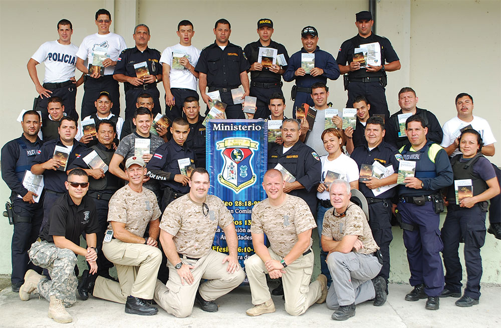 Costa Rican Police Officers Good Soil